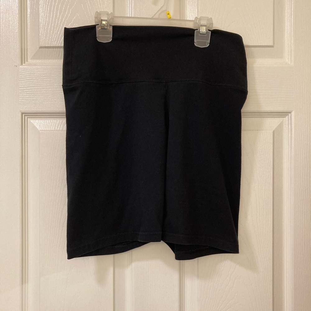 Aerie Chill Play Move Black Bike Shorts Size XL